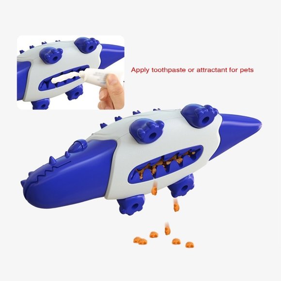 Crocodile Shape Molar Stick Tooth Brush Dog Chew Toy for Dental Health and Play - Picture 6 of 9